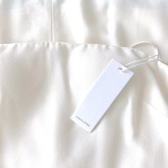 New Adam Lippes Strapless Crepe Bustier Top in Ivory - Picture 6 of 12